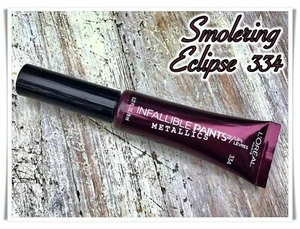 Loreal Paris Infallible Paints METALLICS Lip Color 334 Smoldering Eclipse - Picture 1 of 2