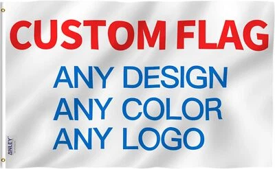 Anley Rip-Proof Double Sided Custom Flag - Personalized Flags Polyester - Image 1 of 4