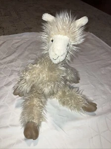 Jellycat Luis Llama Plush 18" Cream Shaggy - Picture 1 of 7