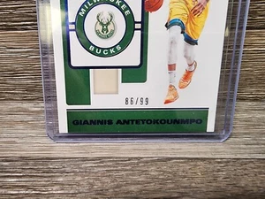 2019-20 Panini Contenders Giannis Antetokounmpo Game Ticket Blue #33 /99 Rare - Bild 1 von 6