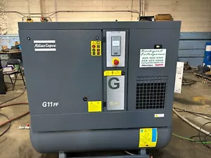 15HP Atlas Copco G11FF rotary screw air compressor - Picture 1 of 15