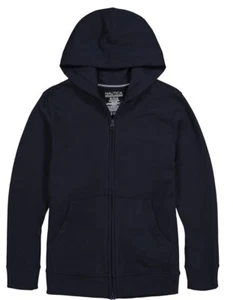 New Nautica Boys' Long Sleeve Sensory-Friendly Fleece Full Zip Hoodie 10-12 Navy - Picture 1 of 1