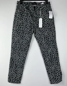 Sanctuary Denim Los Angeles Sunbaked Giraffe Print Black Skinny Pants 28/6 - Picture 1 of 12