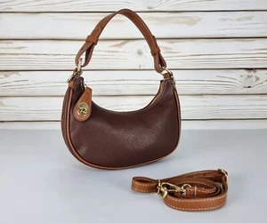 Soft Premium Leather Bag, Elegant Leather Bag, Halfmoon Leather Bag, Handbag - Imagen 1 de 11