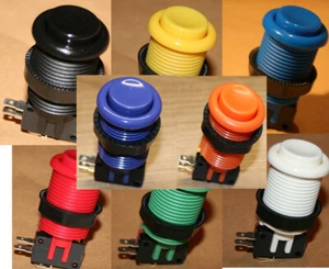 Arcade Taster Nr. 1 Jamma Mame Aktionstaster Neu Automat Button DIY - Bild 1 von 10