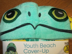 NEW SAINT EVE YOUTH BEACH COVER-UP GREEN TURTLE XS (5-6), S (7-8) - Picture 1 of 2