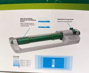 Scotts - Irrigatore oscillante - Copertura regolabile e spray - SCT30640 - Foto 1 di 2