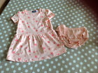 Girl Cotton Dress + Knickers Size 12-24 Months Excellent !