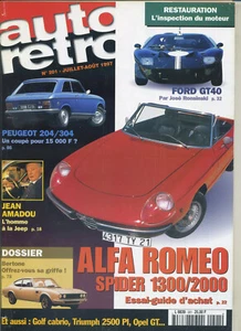 AUTO RETRO n°201 07/1997 FORD GT 40 ALFA ROMEO SPIDER 1300/2000 204/304 coupé - Imagen 1 de 1