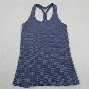 Lululemon Tank Top Womens Small Blue Polka Dot Racerback Swift Gym Yoga Athletic - Picture 1 of 8