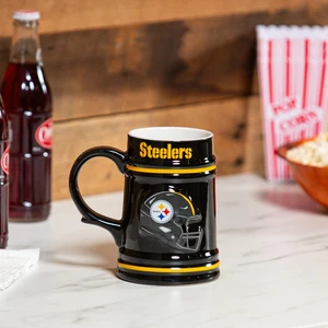 Pittsburgh Steelers Ceramic Stein Cup, 24oz - Picture 1 of 5