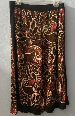 NY Collection Pull On Multicolor Pants Womens Size Medium - EXCELLENT CONDITION - Image 1 of 4