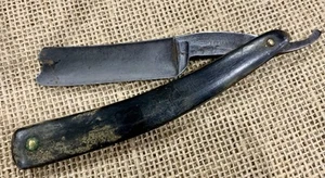 Navaja recta Wade & Butcher Sheffield del período de la Guerra Civil. “¡Cortador de garganta!” - Imagen 1 de 3