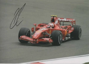 Kimi Raikkonen signed photo. Ferrari 2007. World champion COA. - Picture 1 of 2