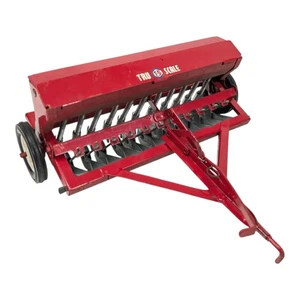 Tru-Scale Grain Drill 1960's Farm Toy Pressed Steel 1:16 Scale Vintage - Picture 1 of 8