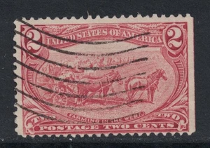 Scott 286- Used- Trans Mississippi Expo, 2c Farming in the West- 1898 US Stamp - Picture 1 of 2