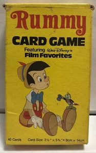 Vtg 1981 Whitman Disney Children's Rummy Film Favorites Card Game Free Shipping - Picture 1 of 3