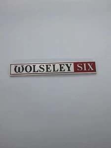 Vintage Wolseley Six Badge Metall Motor Car Body Badge - Bild 1 von 16