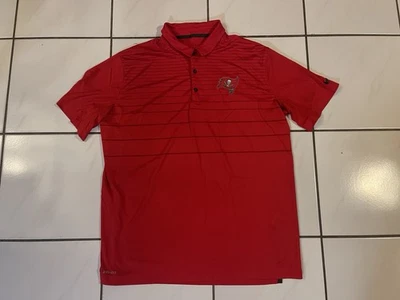 Camisa Polo Tampa Bay Buccaneers Nike Para Hombres XL Roja NFL Dri Fit Sobre el Campo Foto 1 de 4