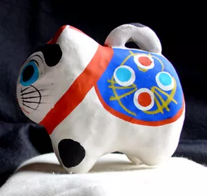 Inuhariko DOG•Vintage Mingei Folk Toy +Baby Rattle•Good Luck•Healthy Baby• Japan - Picture 1 of 2