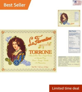 Premium Deluxe Assorted Torrone Box - 18 Pieces - Finest Ingredients - 7.62oz - Picture 1 of 6