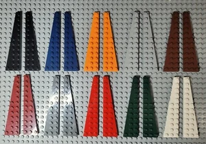 Lego 47397 47398 Wedge Plate 12x3 Select Colour Pack of 6 - 3 Pairs - Picture 1 of 11