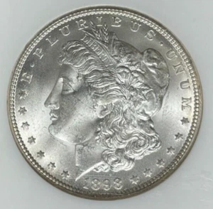 Dólar de plata Morgan 1898-O ~ NGC MS 65 ~HERMOSA MONEDA ~ REF#75-014 - Imagen 1 de 4
