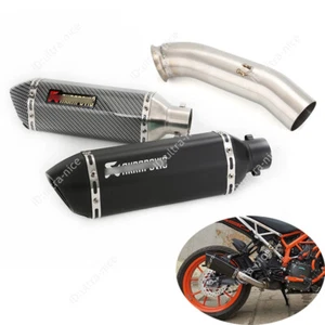 Motorcycle 51mm Muffler Pipe Modified Exhaust for Duke 390 250 RC390 2017-2020 - Bild 1 von 12