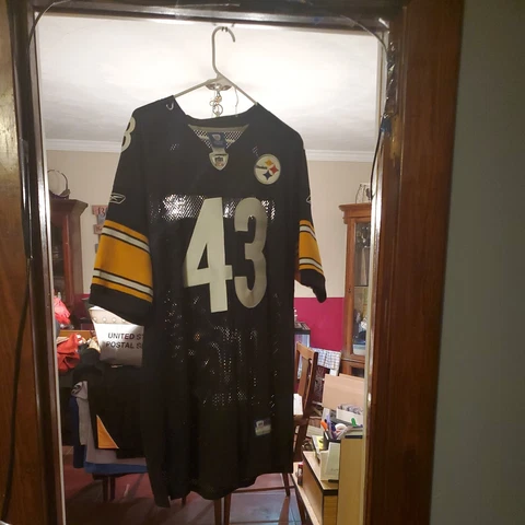 Troy Polamalu Pittsburgh Steelers Reebok Authentic Jersey Size 54 Cover