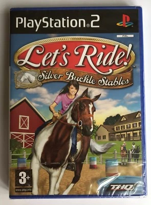PS2 Let's Ride! Silver Buckle Stables (2008), New & Factory Sealed, Flawed - Image 1 of 4