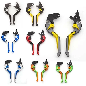 3D Extend Fold Brake Clutch Levers Fit Suzuki SFV650 GLADIUS B-KING 2009-2011 - Foto 1 di 11
