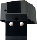 100Pcs 1.8 X 2 Inch Black Velvet Plastic Hanging Earring Cards Earring Card Hold