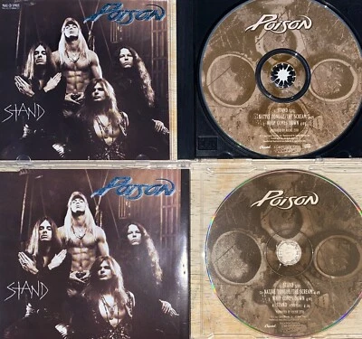 Poison RARE Cd Lot(2) STAND Maxi Singles~Import~Bret Michaels Rikki Rocket  Dall - Image 1 of 4
