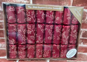 Old English Cracker Company 8 Handmade Gold Glitter Crackers - Picture 1 of 7