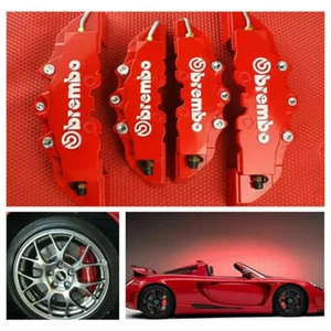 4Pcs/Set 3D Style Car Universal Disc Brake Caliper Covers Front & Rear Kits AU - Picture 1 of 6
