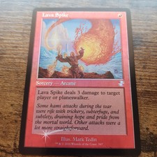 Magic the Gathering Lava Spike Time Spiral Remastered Time Shifted Foil