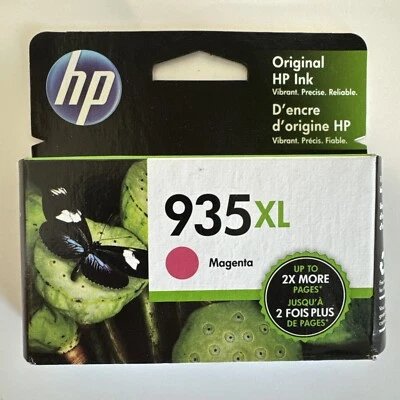 Genuine HP 935 XL Magenta Ink Cartridge - C2P26AN, Jan 2023 - Image 1 of 4