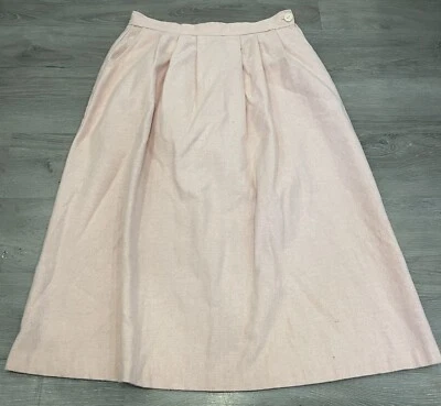 DE COLECCIÓN AÑOS 70 80 MUJER LLOYD SPORTWEAR CO. FALDA DE LANA ROSA HECHA POR UNION MIDI Foto 1 de 4