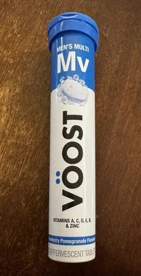 Tabletas efervescentes multivitamínicas VOOST para hombre (20 CUENTAS) granada de arándano Foto 1 de 3