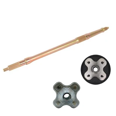 Yamaha Rear Wheel Axle and Hubs Big Bear 350 / Kodiak 400 1996 1997 1998 - Image 1 of 4