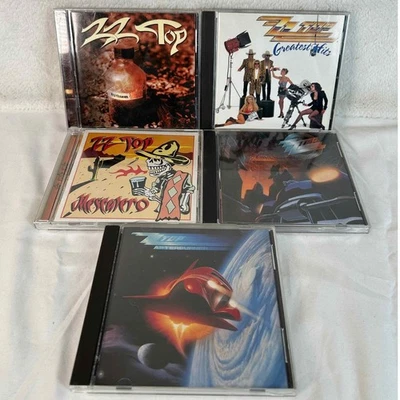 ZZ Top CDs Lot Greatest Hits Recycler Afterburner Rhythmeen Music Lot of 5 - Image 1 of 4