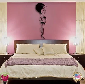 Vinyl Wall Decal Stickers Girl Woman Sexy Lingerie for Bedroom (z1299) - Picture 1 of 4