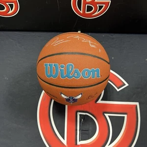 Muggsy Bogues Autographed Charlotte Hornets Wilson Logo Basketball Beckett BAS - Picture 1 of 4