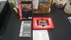 CIB PITFALL SEGA GENESIS VIDEO GAME CARDBOARD BOX COMPLETE W/ PROTECTOR CASE - Picture 1 of 14