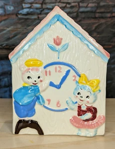 Relpo Bears Reloj Casa Plantador Niño Niña 1960 Sansón Importación Japón Regalo Kitsch - Imagen 1 de 10