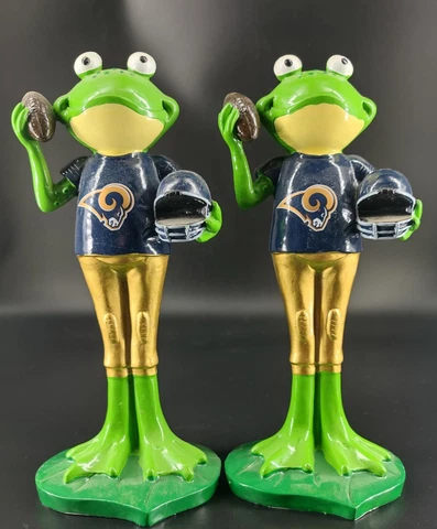 NFL St. Louis Rams Frog Figure with Football, Helmet, & Jersey Cover