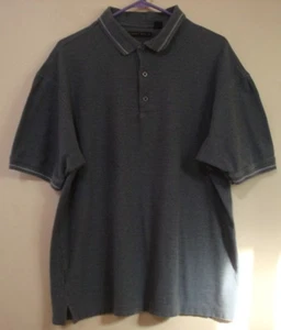 Perry Ellis Herren Poloshirt Jeansblau Kurzarm Größe XL - Bild 1 von 1