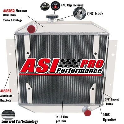 3-ROW Aluminum Radiator for 1971-1980 Ford Escort 1971 1972 1973 74 Manual. - image 1 of 4