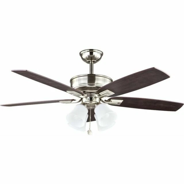 Hampton Bay Devron 57233 52" LED Ceiling Fan - Brushed Nickel