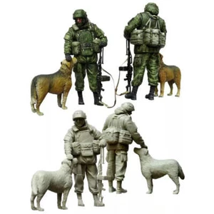 Kit Modelo Resina 1/35 Moderno Fuerza Especial Soldado Ruso y Perro Sin Pintar - Imagen 1 de 1